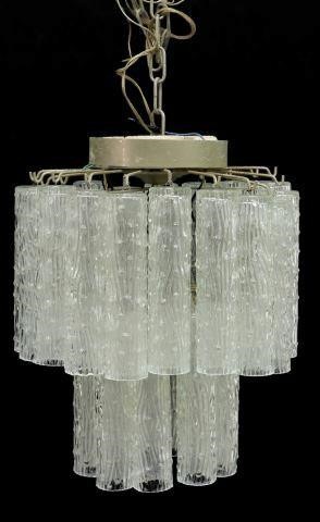 Appraisal: Italian modern tronchi three-light chandelier in the manner of Venini