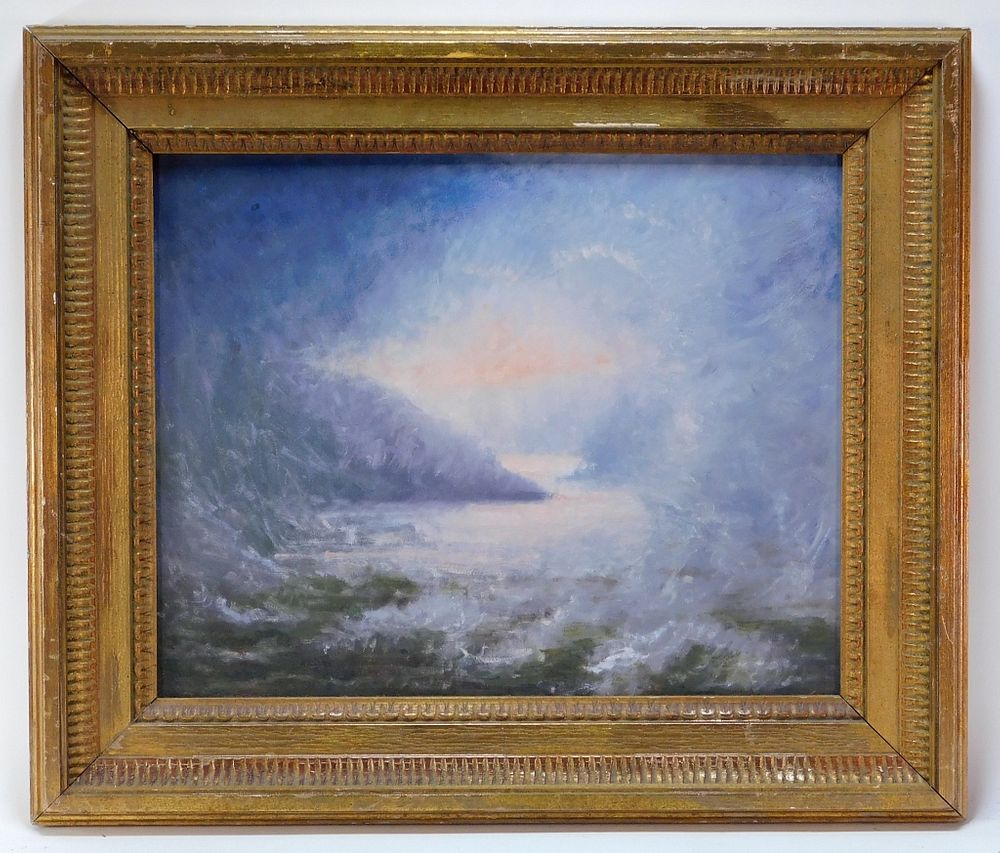 Appraisal: Robert Schneider Modern Hudson River O B Painting Robert Schneider