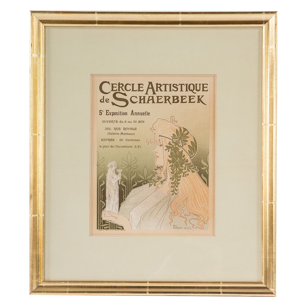 Appraisal: Henri Privat-Livemont Cercle Artistique French - Cercle Artistique de Schaerbeek