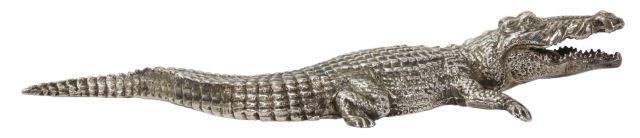 Appraisal: Sterling silver animal figure Crocodile Giuseppe Belfiore for Faberge Italian