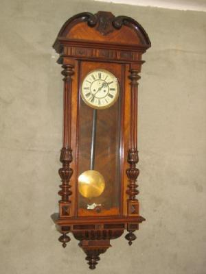 Appraisal: A VIENNA WALL CLOCK by Gustav Becker the twin weight