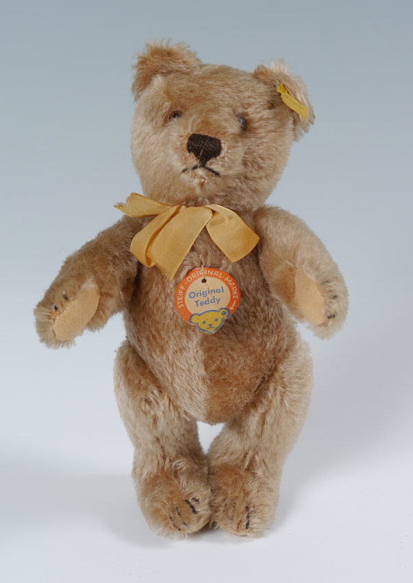 Appraisal: VINTAGE STEIFF MOHAIR ''ORIGINAL TEDDY'' BEAR Original button tag number