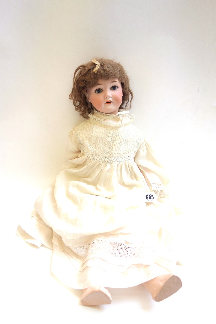 Appraisal: A C M Bergmann Waltershausen bisque head doll Germany -