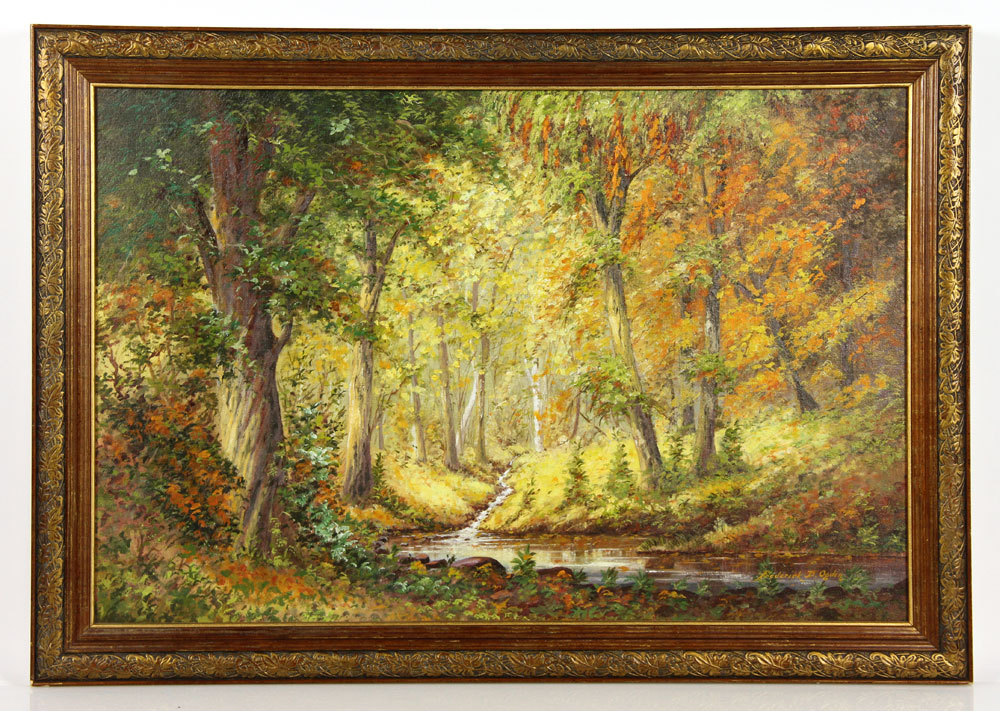 Appraisal: - Ogden Fall Landscape O C Frederick D Ogden American