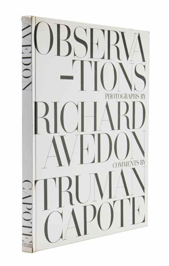 Appraisal: PHOTOGRAPHY AVEDON RICHARD Observations New York Simon and Schuster Folio