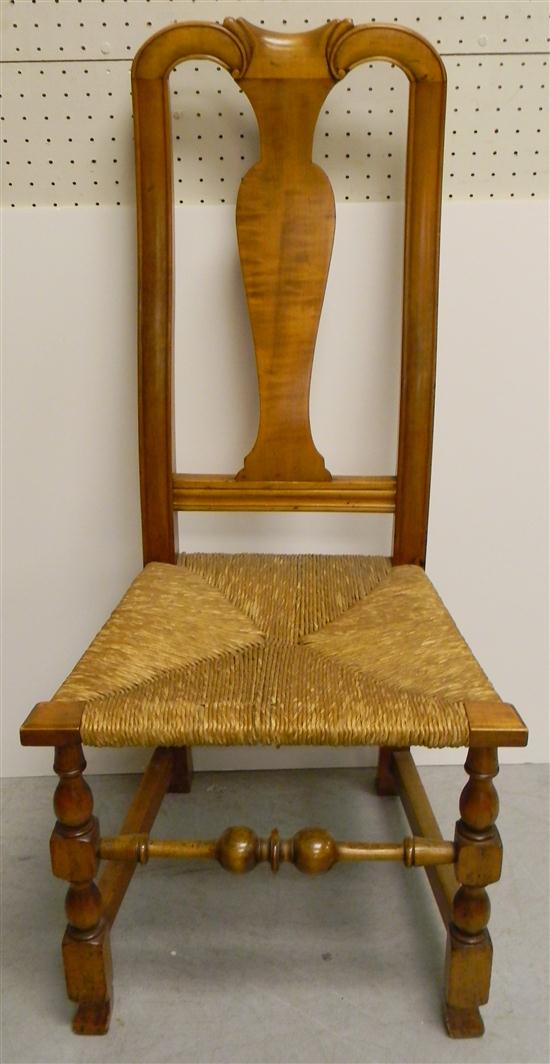 Appraisal: Queen Anne side chair th C with alterations including replaced