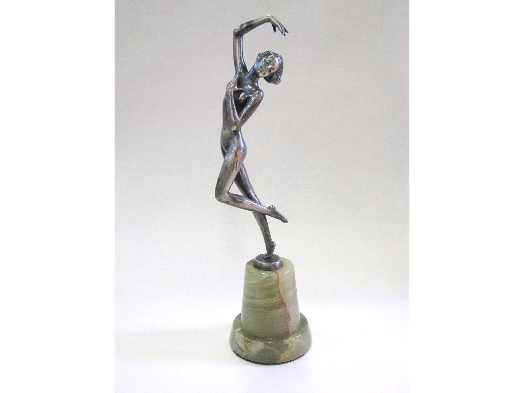 Appraisal: Art Deco figure of a nude female signed to base