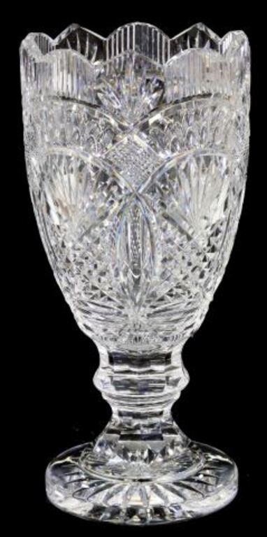 Appraisal: Waterford cut crystal vase from the Master Cutter Collection having