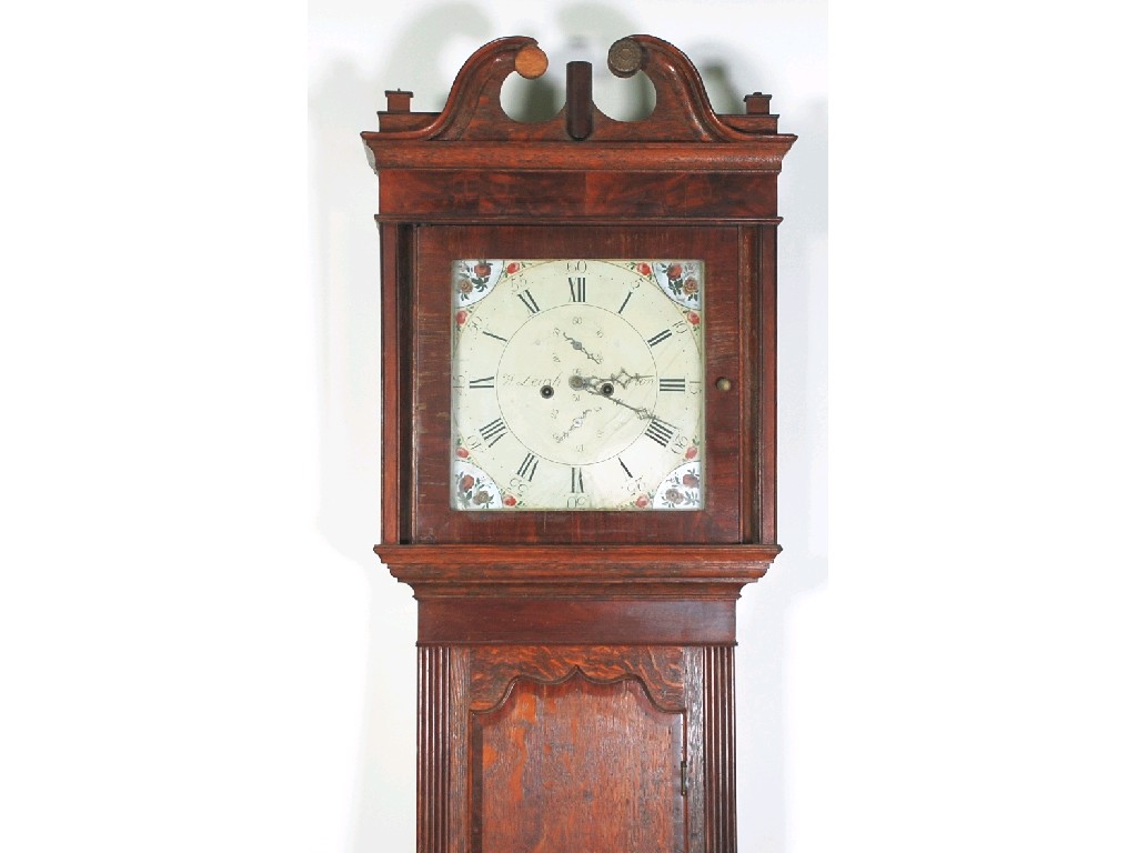 Appraisal: LATE EIGHTEENTH CENTURY OAK AND MAHOGANY LONGCASE CLOCK by W