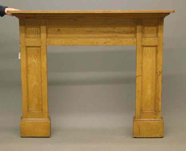 Appraisal: th c grain painted fireplace mantle '' W '' Ht