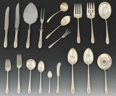 Appraisal: A Towle Sterling Silver Dinner Service for Eight in Symphony