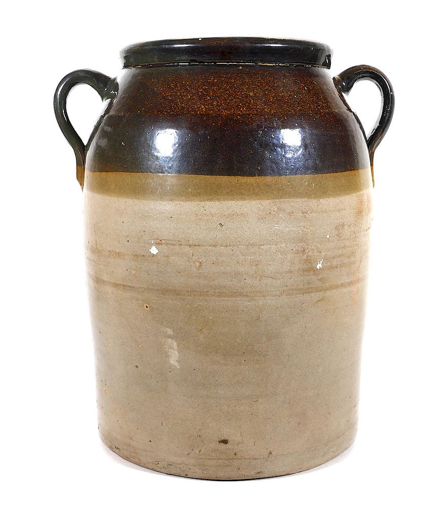 Appraisal: CRARY POTTERY Gal Storage Jar Ten gallon stoneware storage jar