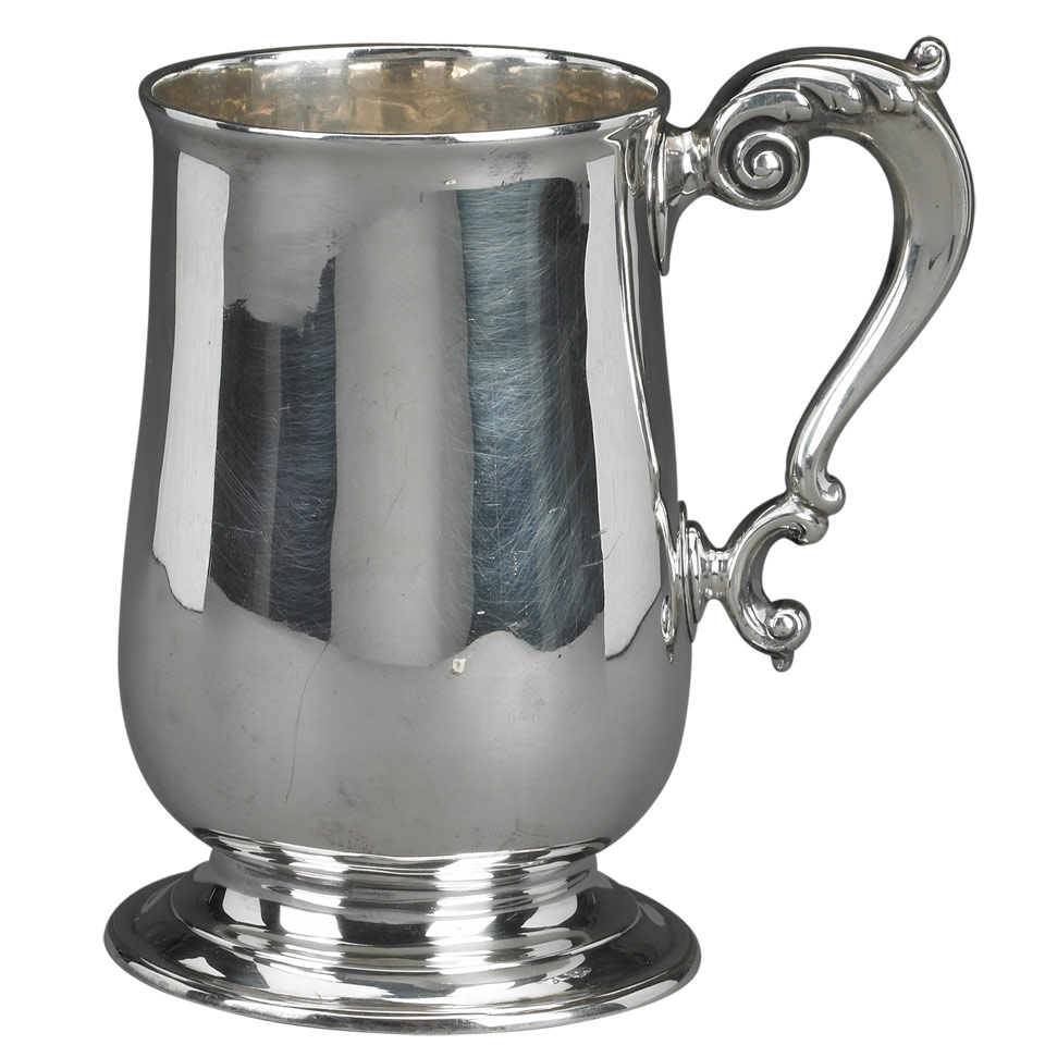 Appraisal: George III Silver Mug Samuel Godbehere Edward Wigan London height