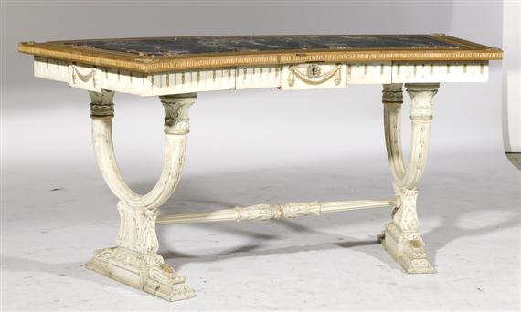 Appraisal: A SMALL WRITING DESK Napoleon III Various woods inlaid with