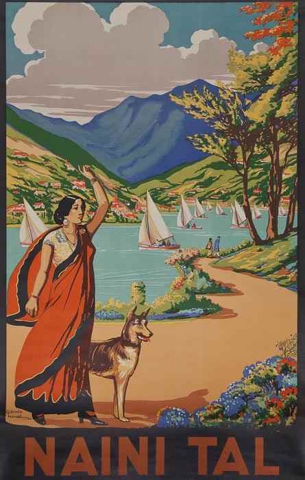 Appraisal: MANDAL Gobinda NAINI TAL lithograph in colours printed by Calcutta