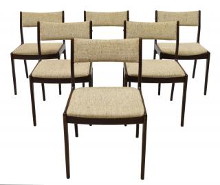 Appraisal: DANISH MID-CENTURY MODERN DINING CHAIRS lot of Danish mid-century modern