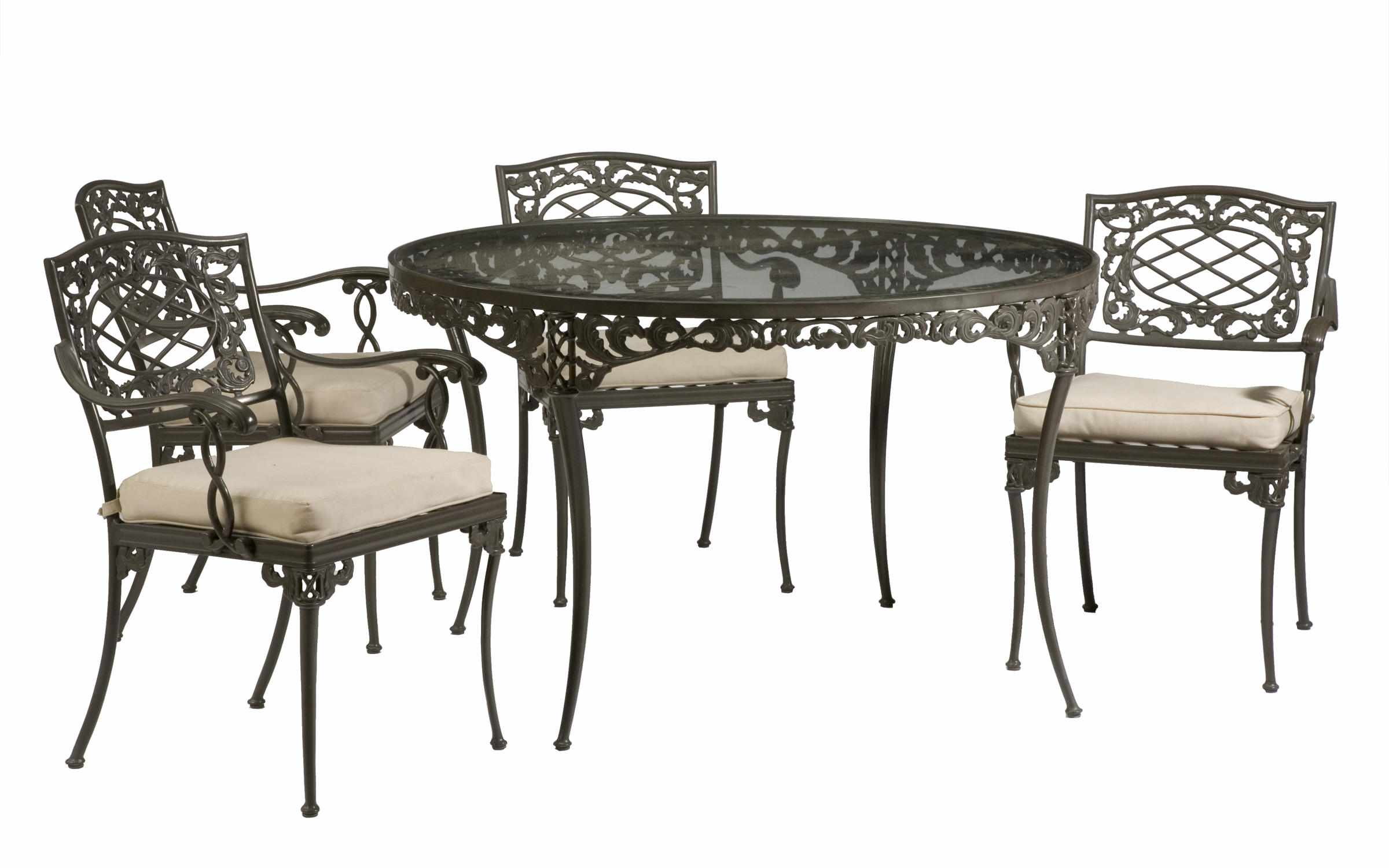 Appraisal: A suite of Brown Jordan patinated metal patio furniture Comprising