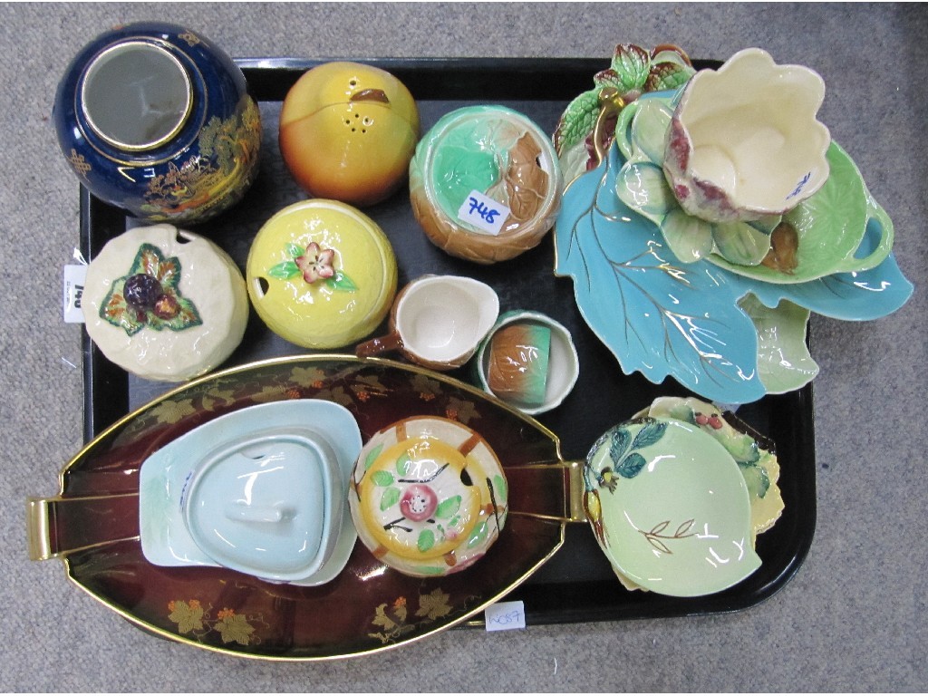 Appraisal: Tray lot of assorted ceramics - Carlton Ware Shorter etc