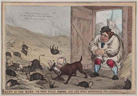 Appraisal: William Heath - Rats in the Barn or John Bull's