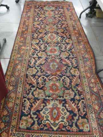 Appraisal: Mahal Persian Handmade Runner overall medallions stylized floral deep blue