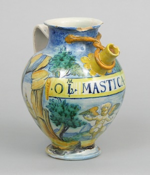 Appraisal: An Italian Cantagali Majolica Jug ca th Century A very