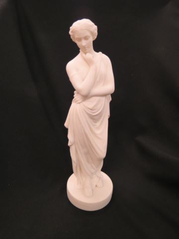 Appraisal: Parian Figurine of a Classical Lady draped gown excellent