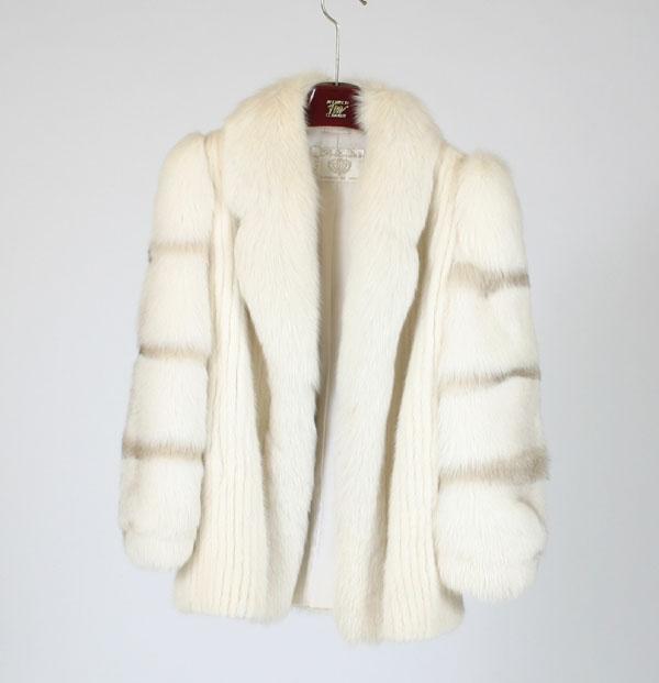 Appraisal: Mark Perlman fox and mink fur coat elegant jacket from