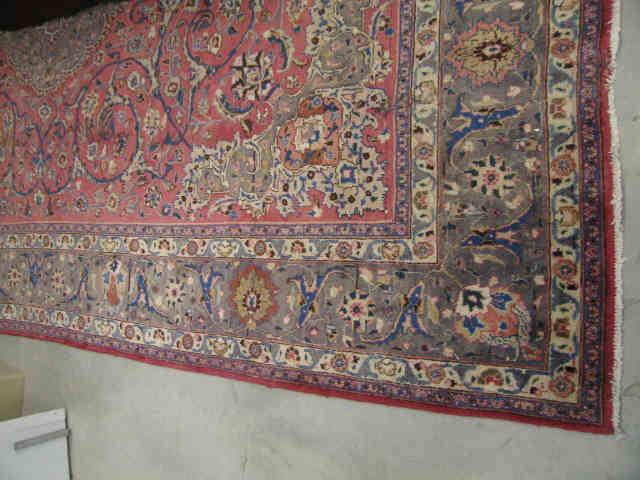 Appraisal: Mashad Persian Handmade Room Size Rug stunning flowering vine stylized