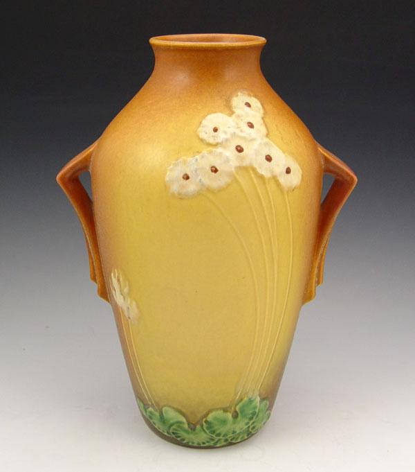 Appraisal: ROSEVILLE POTTERY IXIA VASE Yellow '' tall