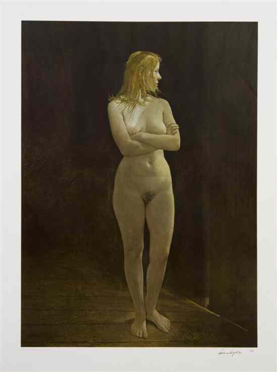 Appraisal: Andrew Wyeth American - The Virgin collotype edition signed Andrew