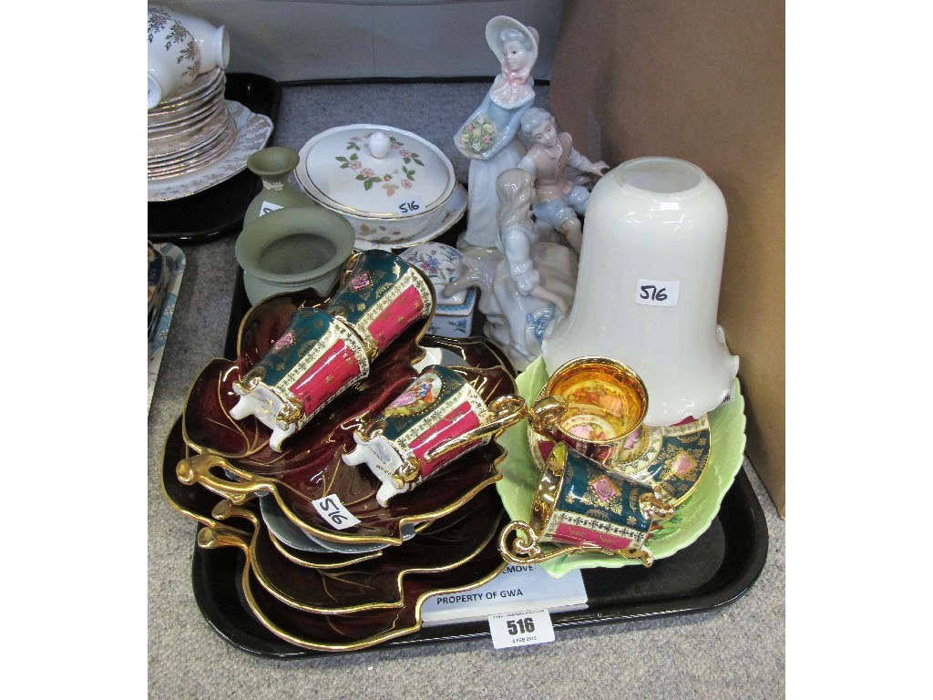 Appraisal: Tray lot of assorted ceramics - Carlton Ware Wedgwood etc