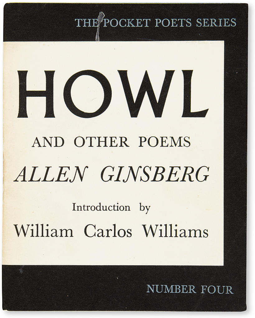 Appraisal: GINSBERG ALLEN Howl and Other Poems Introduction by William Carlos