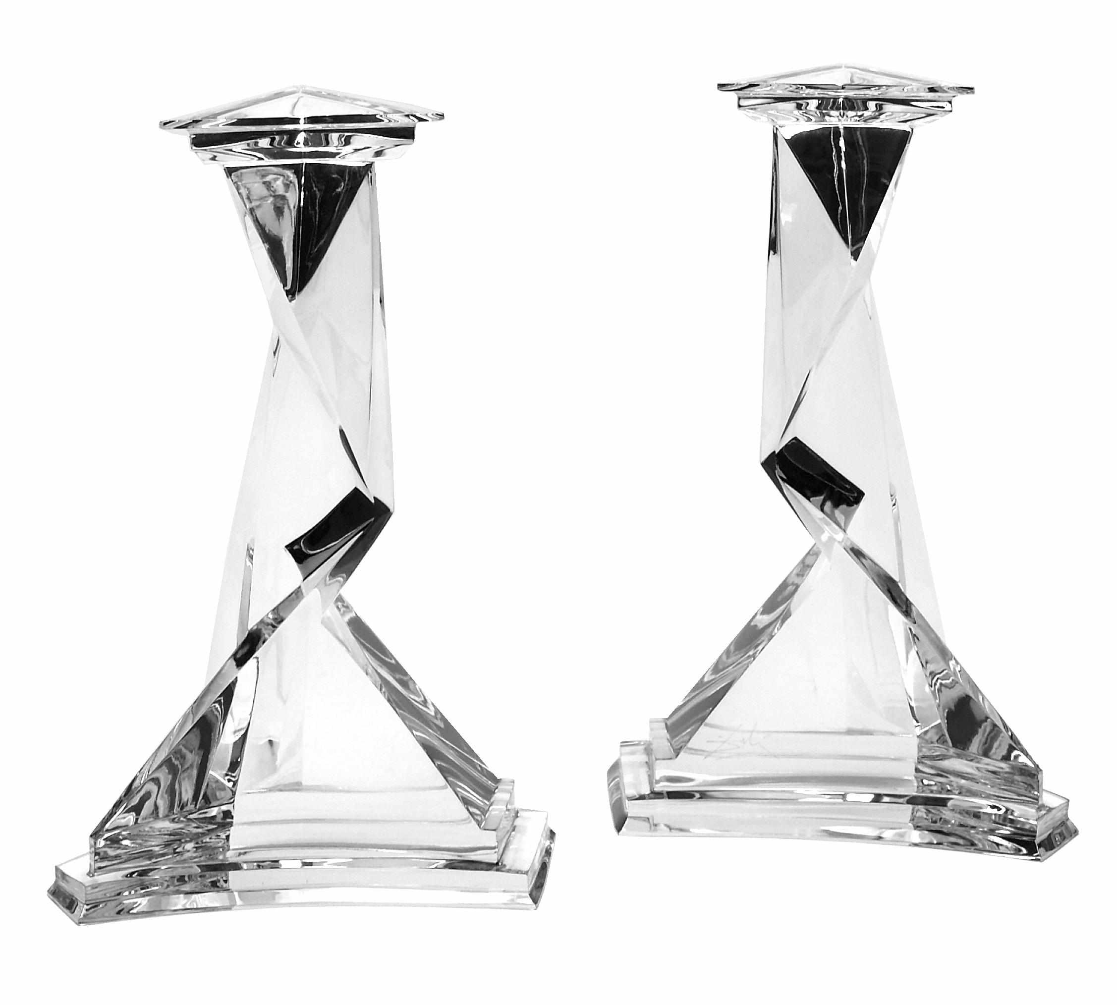 Appraisal: A pair of Baccarat glass limited edition table sculptures Castor