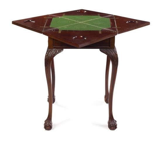 Appraisal: Sale Lot A Georgian Style Mahogany Handkerchief Table th century