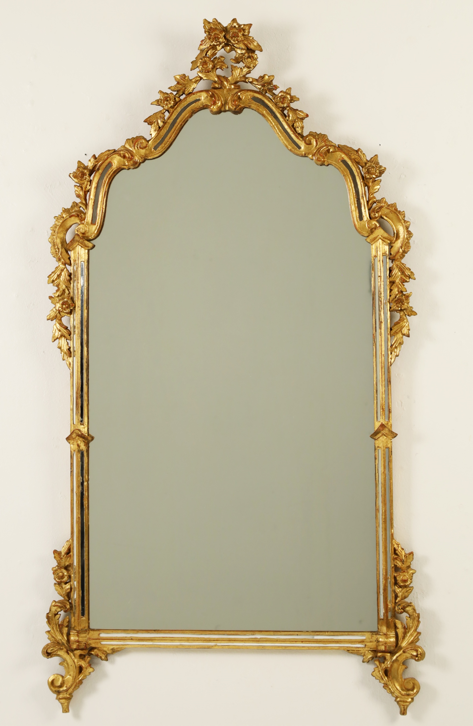 Appraisal: ITALIAN GOLD GILT WOOD MIRROR Italian gold gilt wood mirror