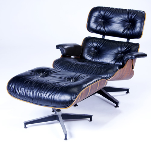 Appraisal: CHARLES EAMES HERMAN MILLER Lounge chair and ottoman in rosewood