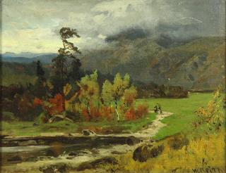 Appraisal: Painting William Keith William Keith American - Mountain Storm with