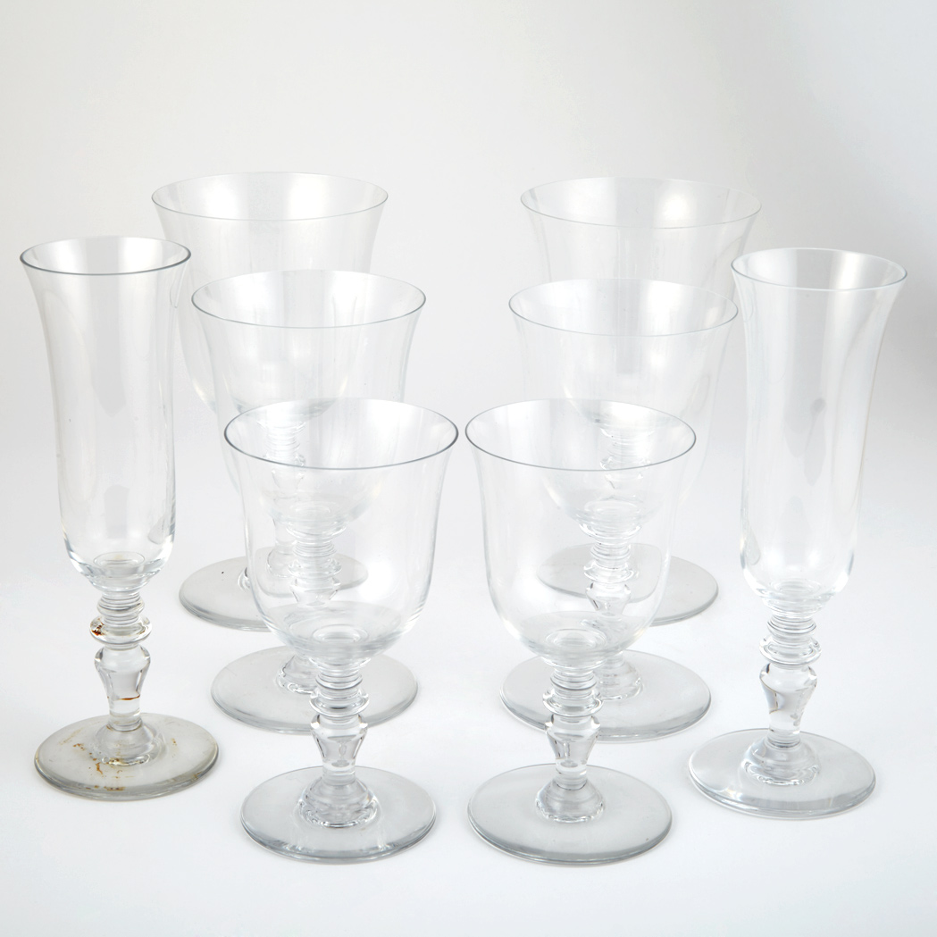 Appraisal: Baccarat Glass Stemware Service Circa - In the Provence pattern