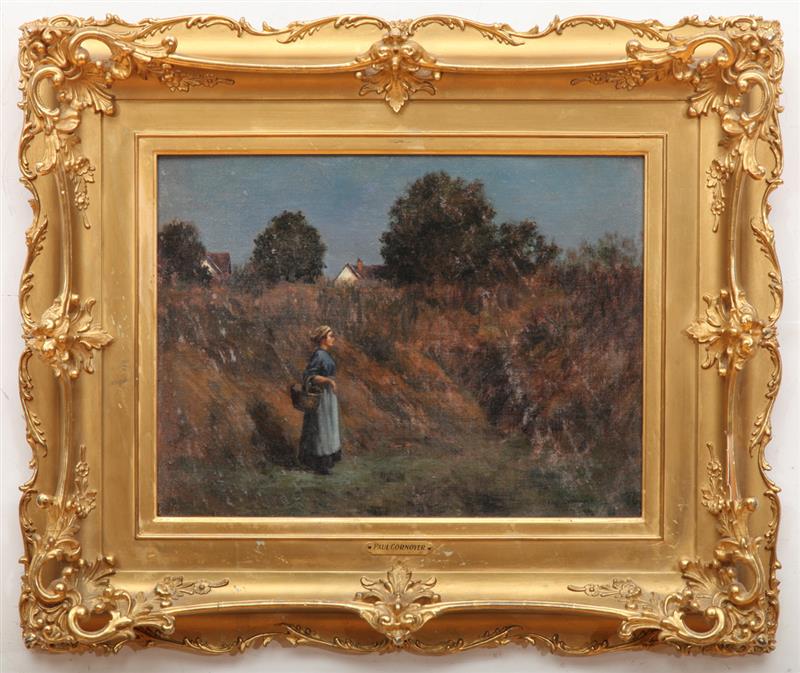 Appraisal: PAUL CORNOYER - WOMAN IN A FIELD Oil on canvas