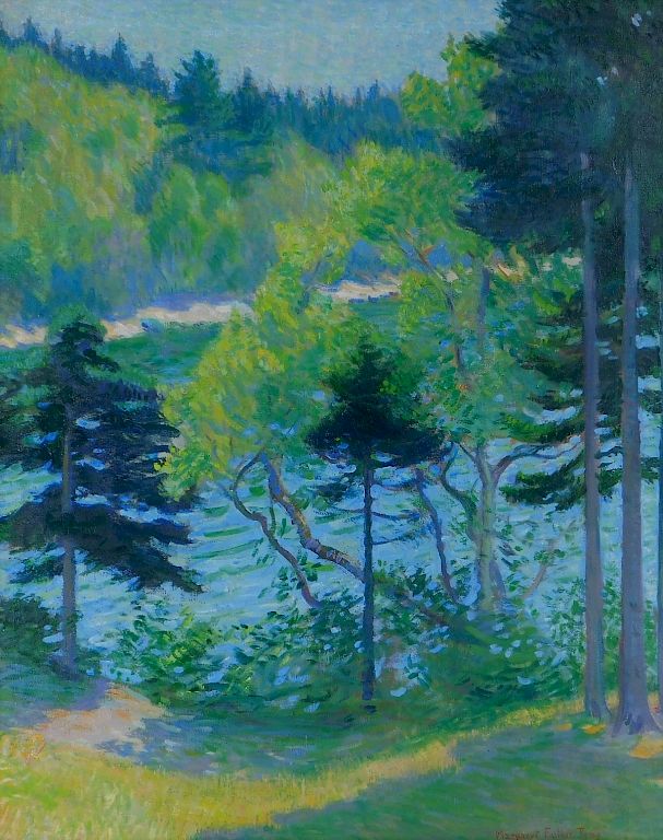 Appraisal: Margaret F Tyng O C Impressionist Forest Landscape Massachusetts -