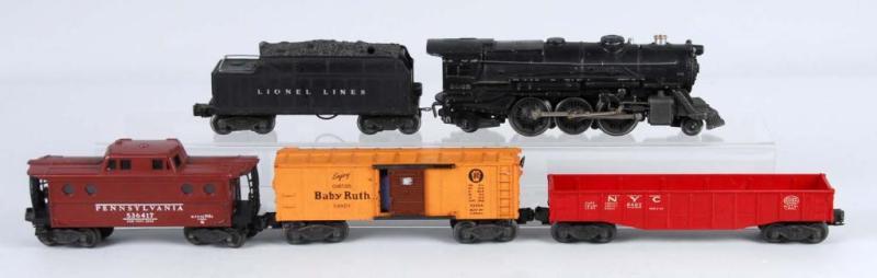 Appraisal: Lionel O-Gauge Freight Set Description American Post-war Includes no steam