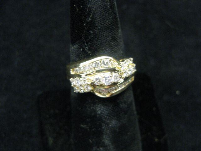 Appraisal: Diamond Ring high grade channel set round diamonds totaling carat