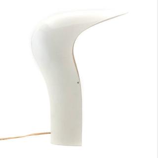 Appraisal: Modernist Scandinavian Plastic Boomerang Lamp Modernist Scandinavian White Plastic Pop