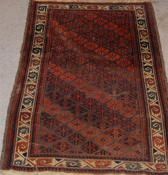 Appraisal: An Afghan Baluchi Semi-antique Rug ' x '