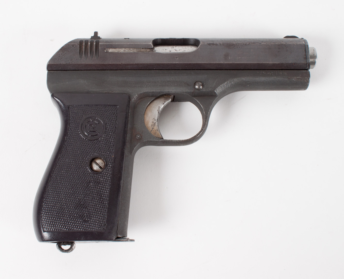 Appraisal: CZ Semi-Automatic Pistol serial mm caliber the barrel long long