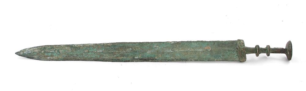 Appraisal: Chinese archaistic style bronze sword in the Zhon dynasty taste