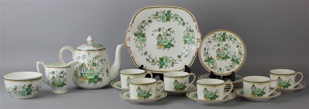 Appraisal: KOWLOON BY CROWN STAFFORDSHIRE PIECE TEA SERVICE the Kowloon tea