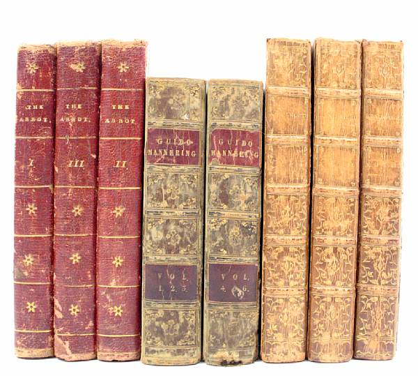 Appraisal: Bindings volumes including Scott Walter Sir The Abbot Edinburgh volumes