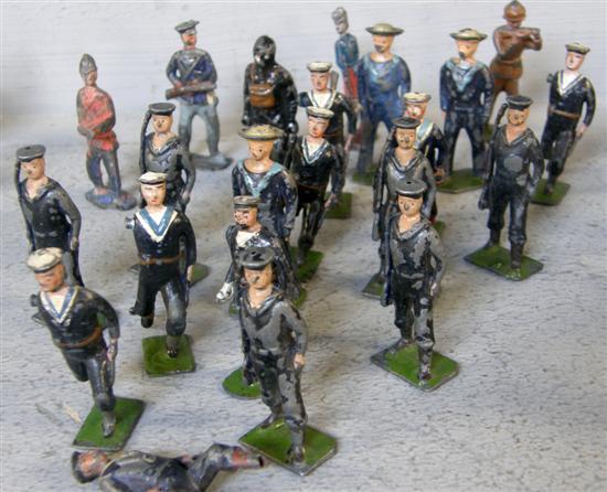 Appraisal: Collection of early twentieth century Britains lead Navy Figures