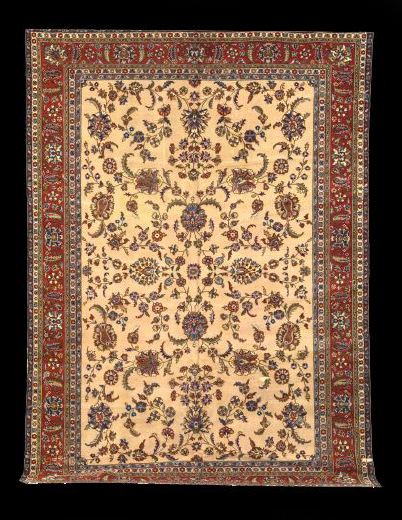 Appraisal: Semi-Antique Turkish Sparta Carpet ' '' x '